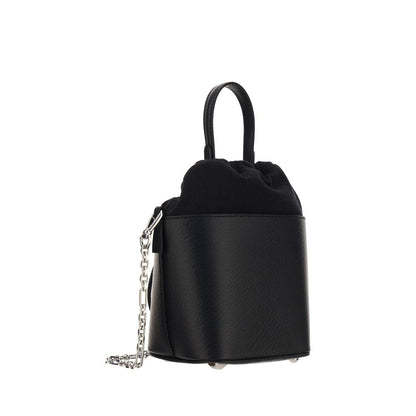 Maison Margiela Black Calf Leather Bos Taurus Shoulder Bag