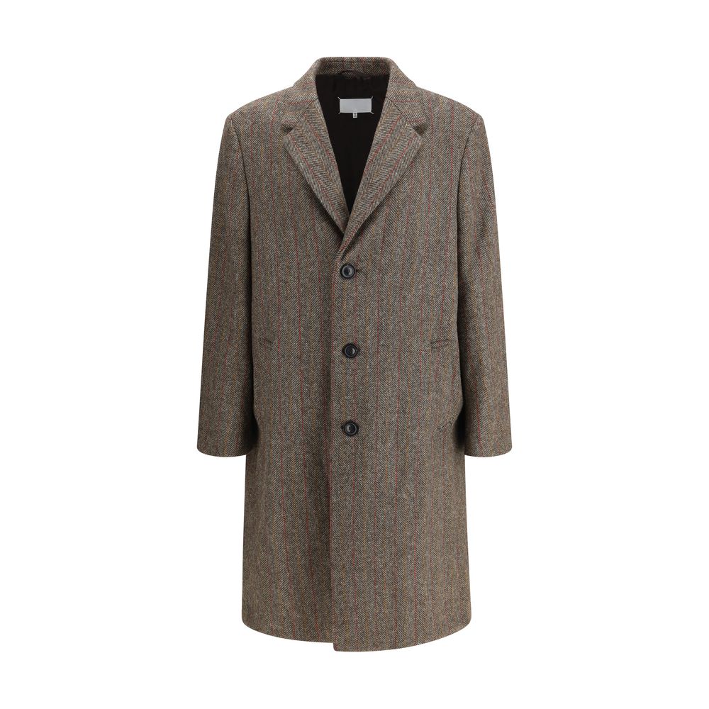 Maison Margiela Brown Wool Coat