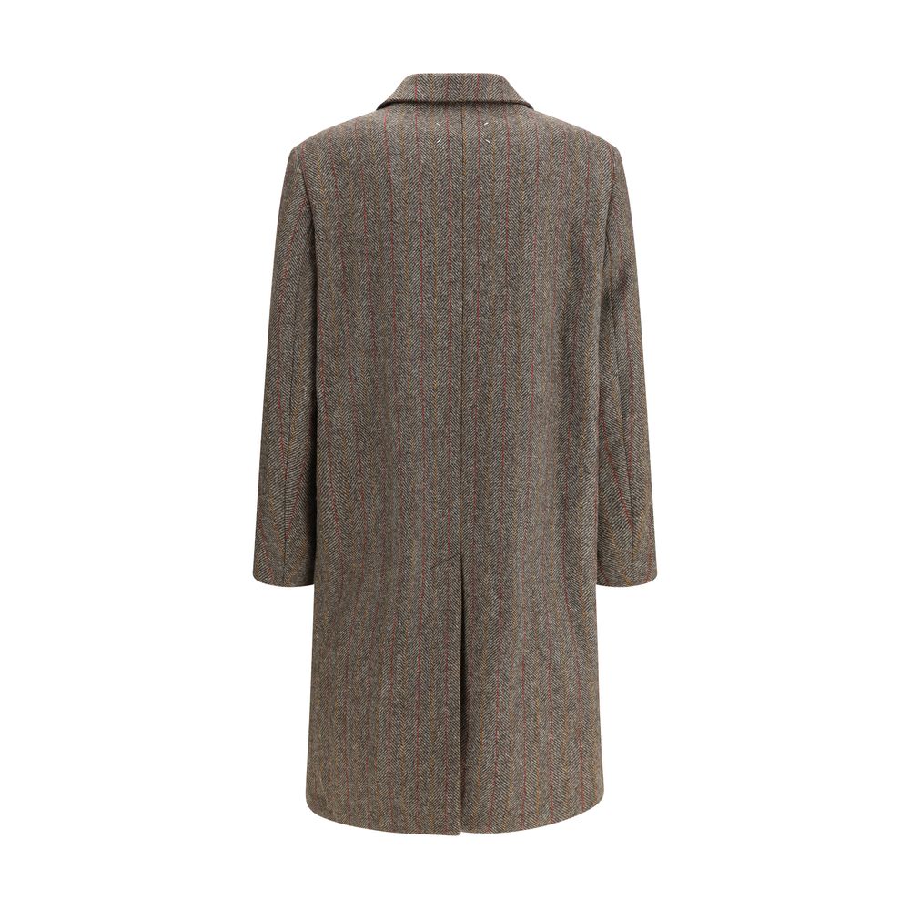 Maison Margiela Brown Wool Coat