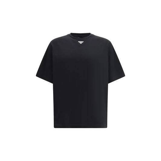 Prada Black Cotton T-Shirt - Timeless Luxury Redefined