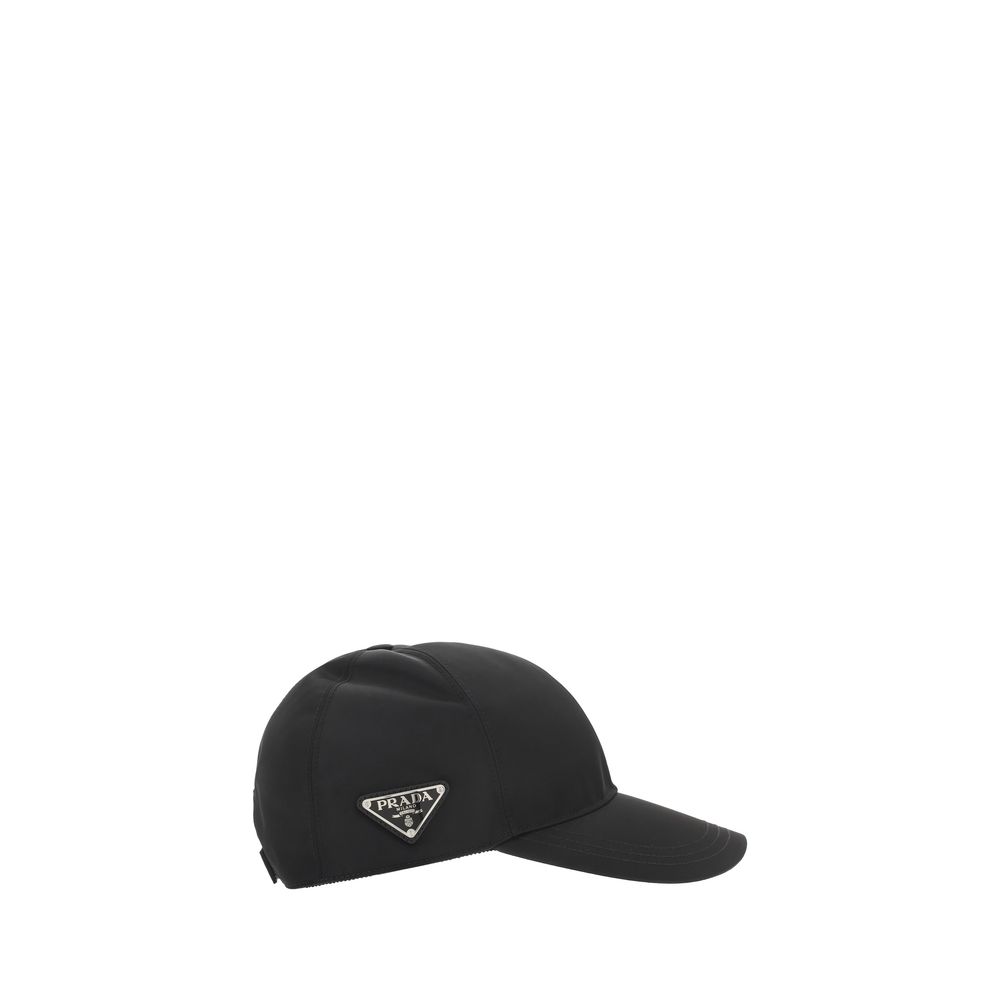 Prada Black Polyamide Baseball Hat