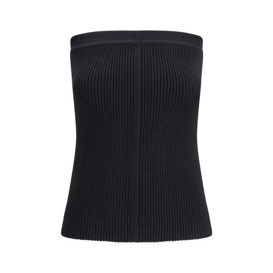 Rick Owens Black Wool Bandeau Top