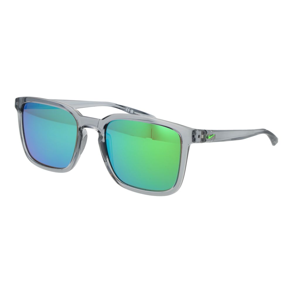 Nike Men's Transparent Stainless Steel Sunglasses – Brown Mirrored Lenses
