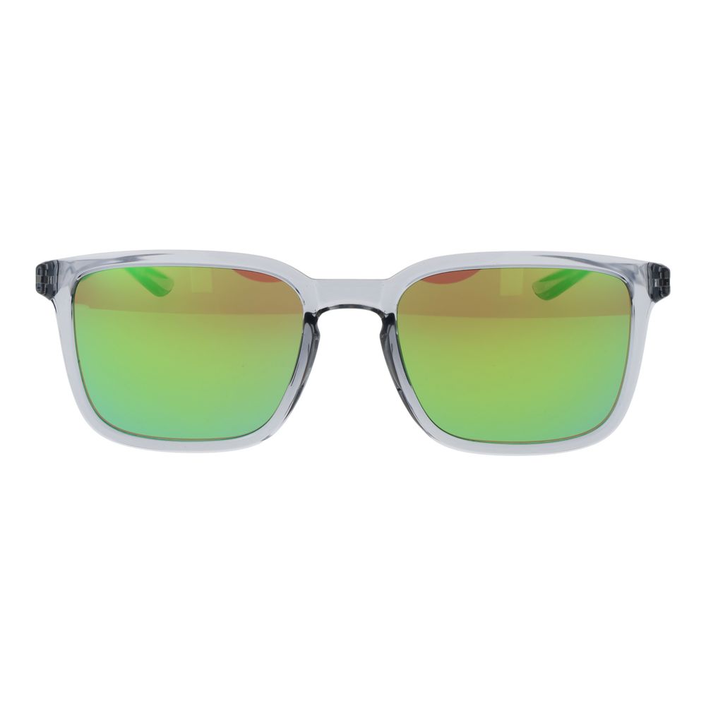 Nike Men's Transparent Stainless Steel Sunglasses – Brown Mirrored Lenses