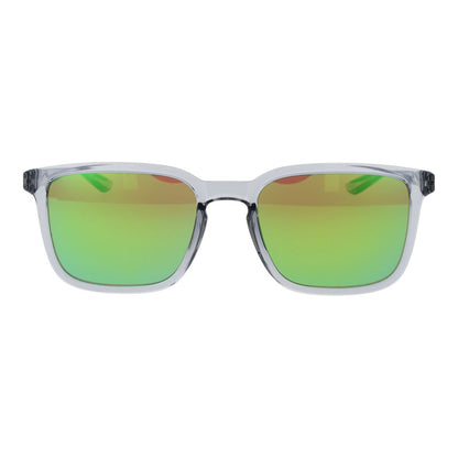 Nike Men's Transparent Stainless Steel Sunglasses – Brown Mirrored Lenses