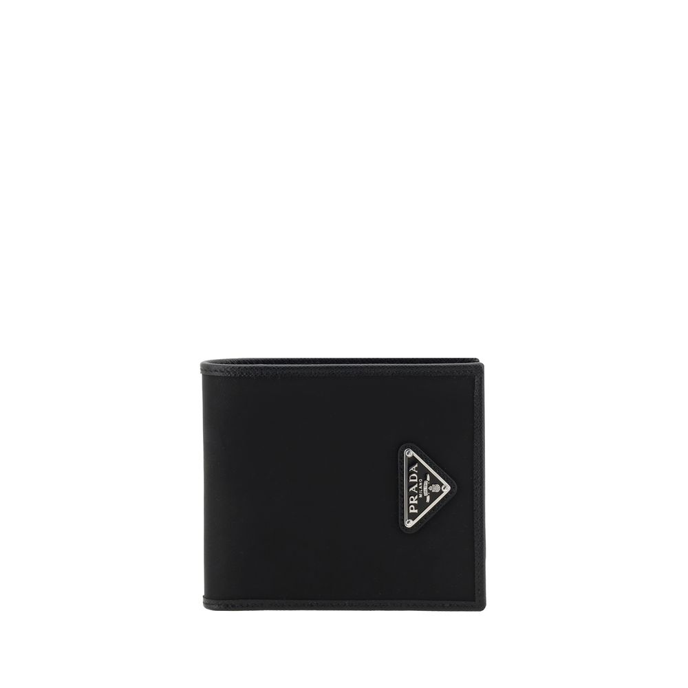 Prada Black Re-Nylon Bifold Wallet