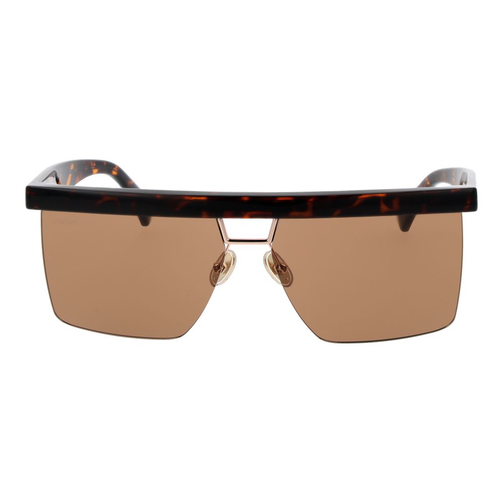 Max Mara Women’s Sunglasses – Brown Half-Rim Frame
