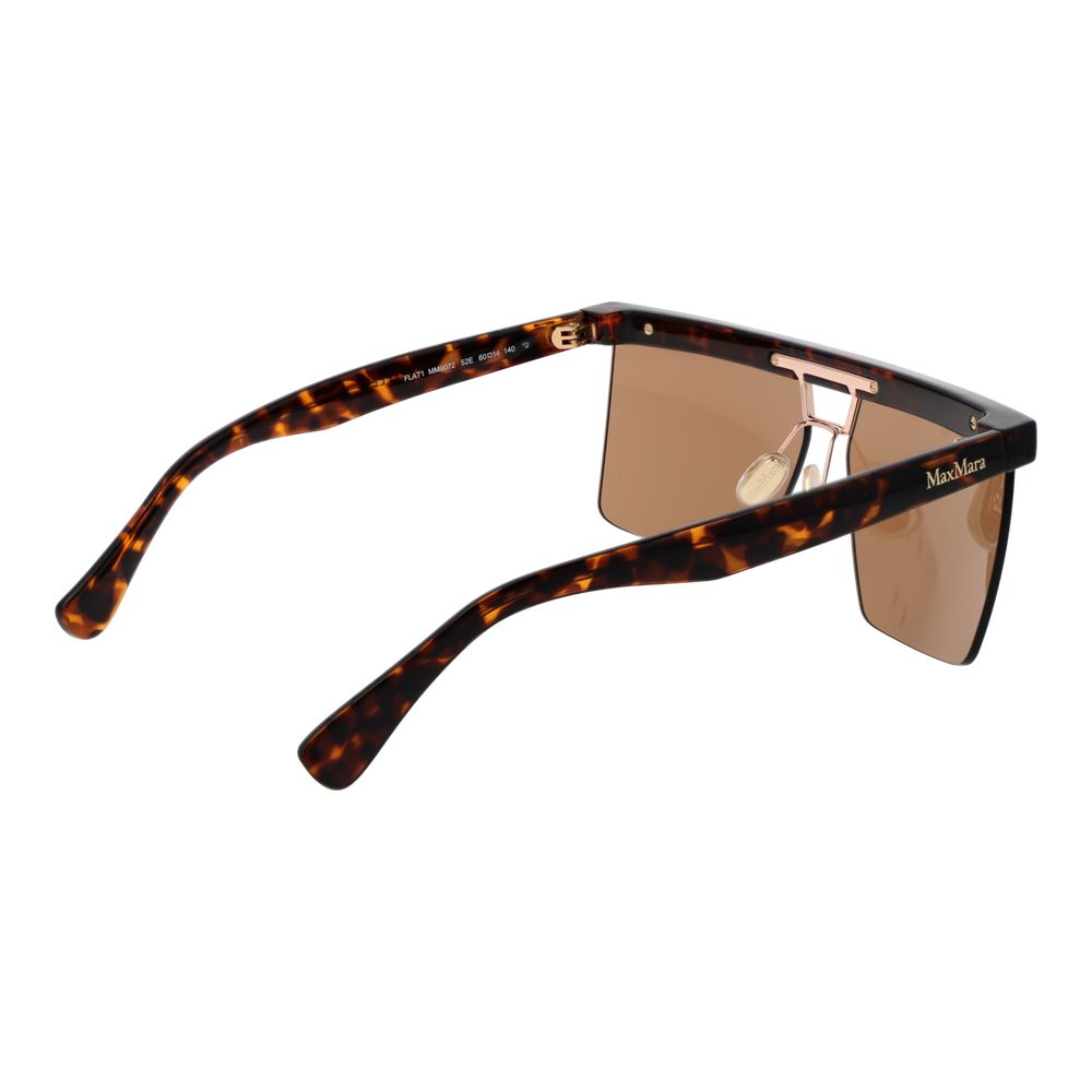 Max Mara Women’s Sunglasses – Brown Half-Rim Frame