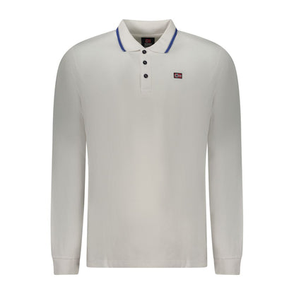 Norway 1963 White Cotton Long-Sleeved Polo Shirt