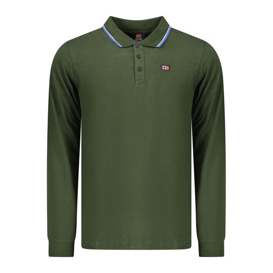 Norway 1963 Green Cotton Men Polo Shirt