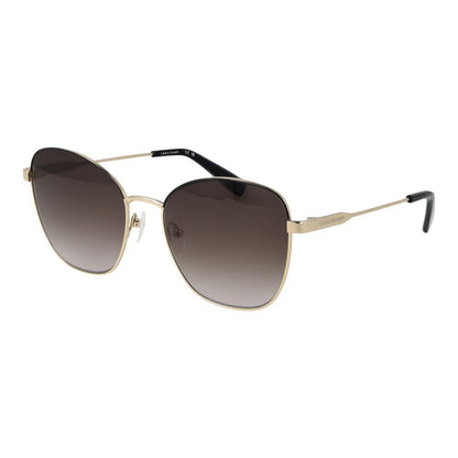 Longchamp Women’s Gold Metal Sunglasses – Brown Gradient Lenses