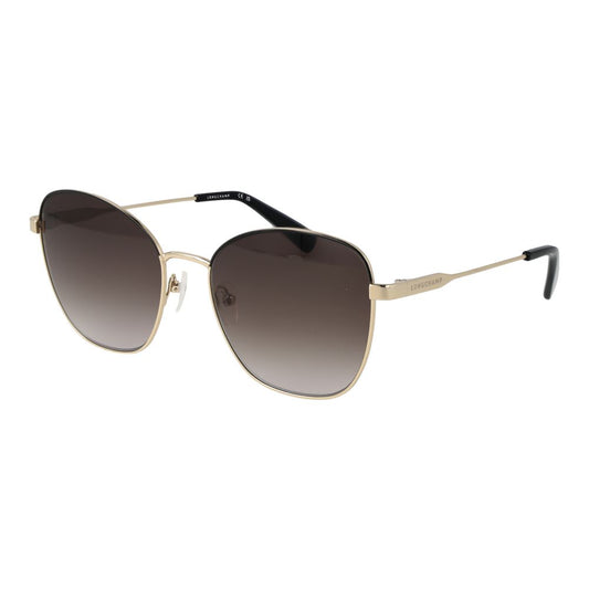 Longchamp Women’s Gold Metal Sunglasses – Brown Gradient Lenses