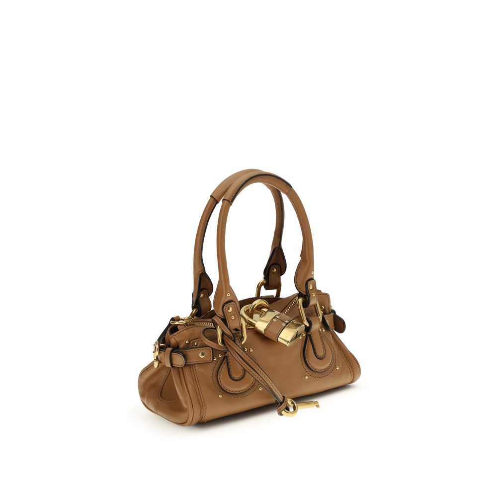 Chloé Small Brown Calf Leather Paddington Shoulder Bag