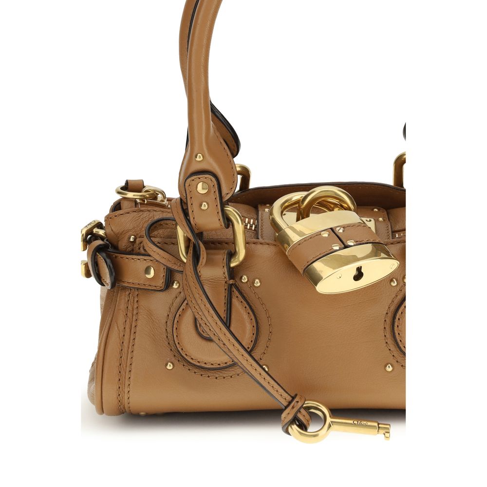 Chloé Small Brown Calf Leather Paddington Shoulder Bag