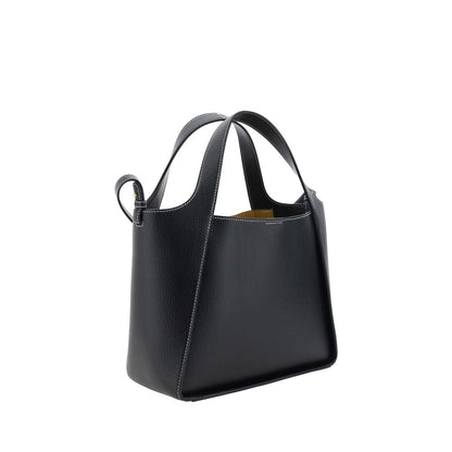 Stella McCartney Black Logo Grainy Alter Mat Crossbody Bag
