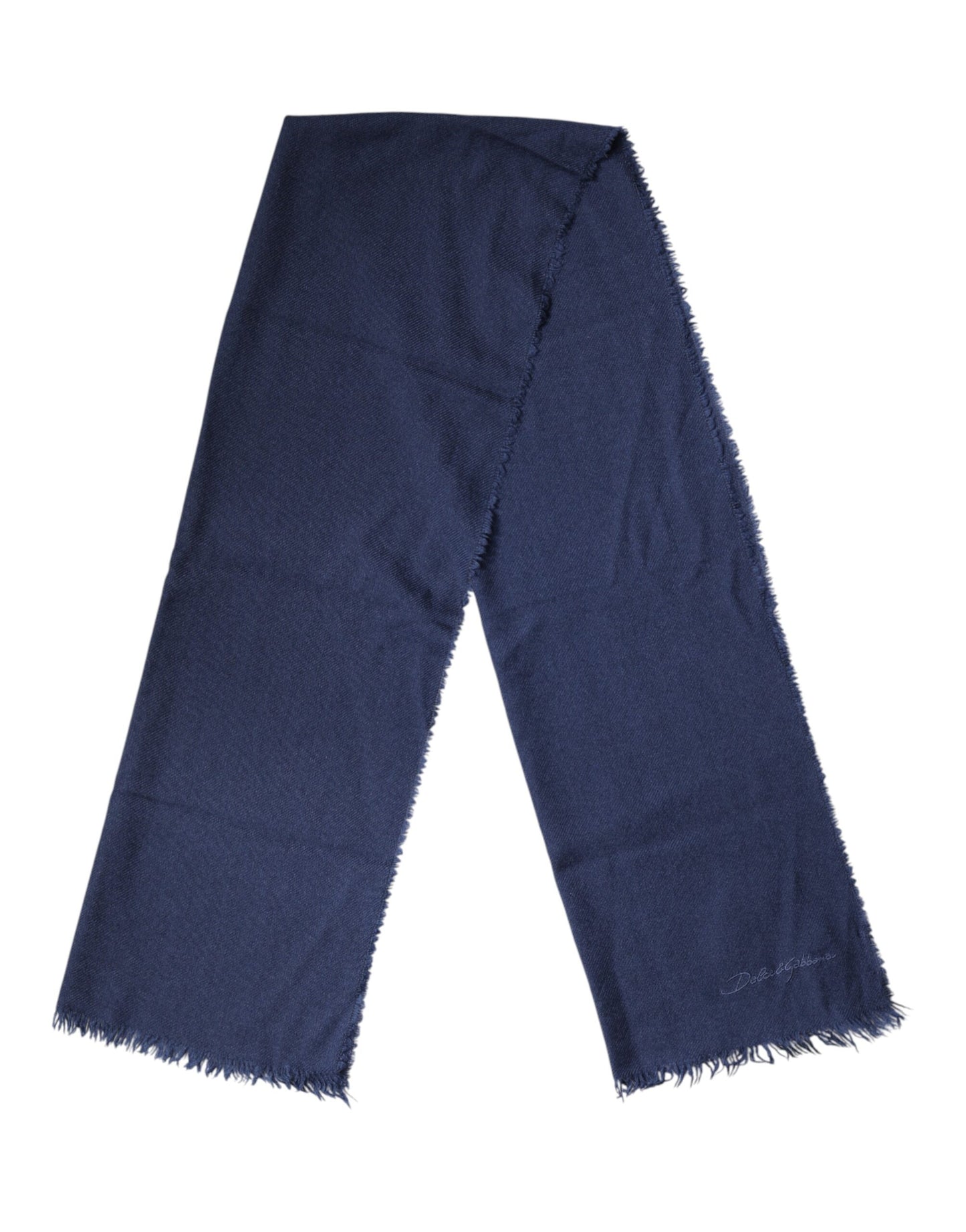 Dolce & Gabbana Blue Cashmere Neck Wrap Shawl for Men