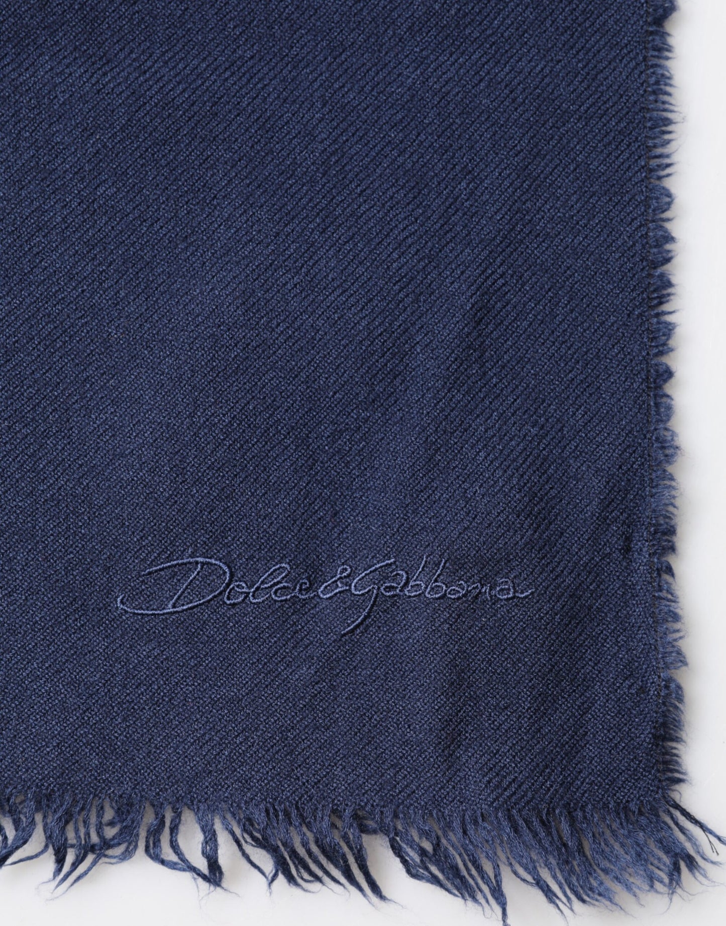Dolce & Gabbana Blue Cashmere Neck Wrap Shawl for Men
