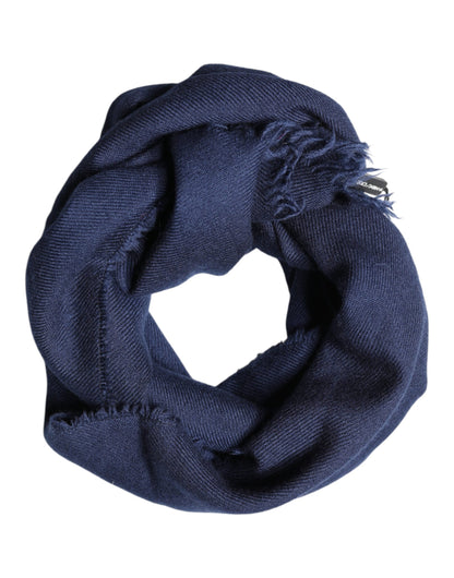 Dolce & Gabbana Blue Cashmere Neck Wrap Shawl for Men