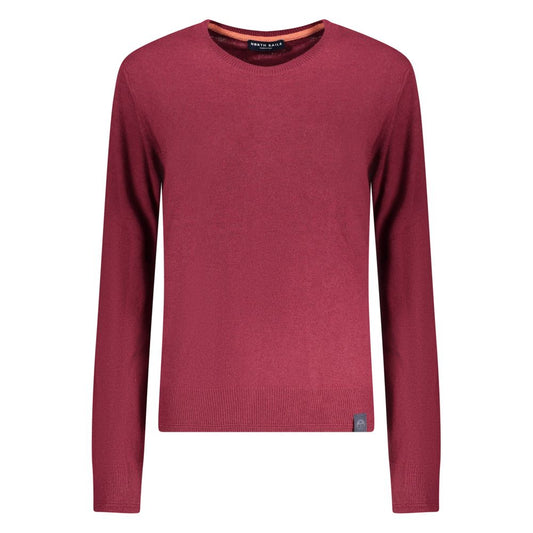 North Sails Red Wool Sweater - Sustainable Casualwear for Active Lifestyles