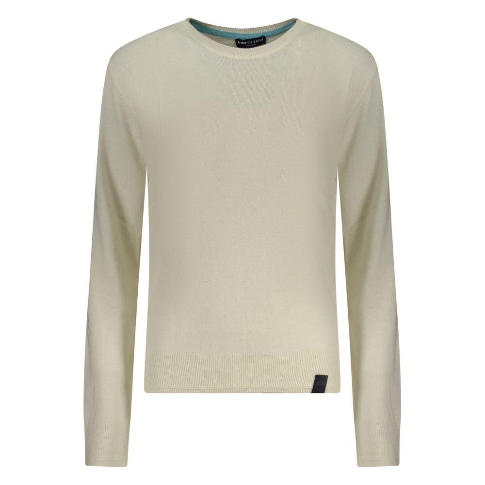 North Sails White Wool Sweater - Timeless Style for Every Occasion