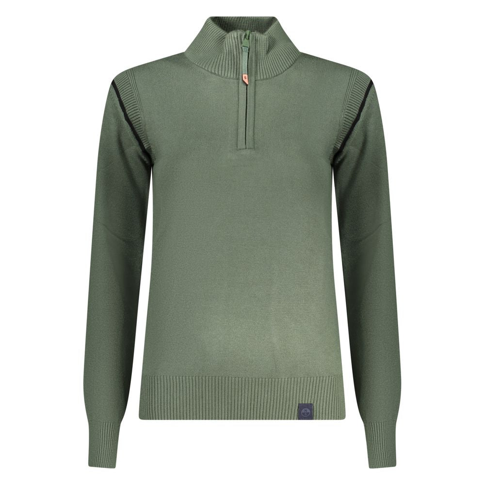 North Sails Green Polyester Sweater - Eco-Friendly Elegance