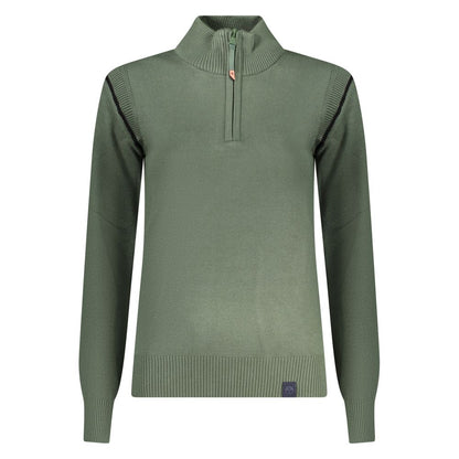 North Sails Green Polyester Sweater - Eco-Friendly Elegance