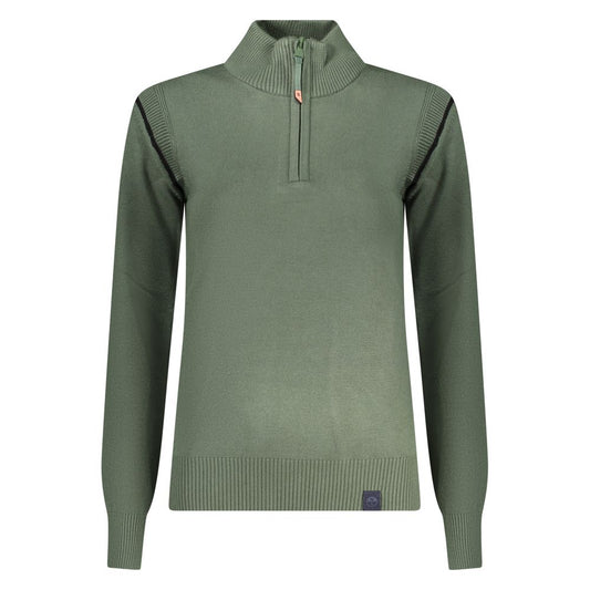 North Sails Green Polyester Sweater - Eco-Friendly Elegance