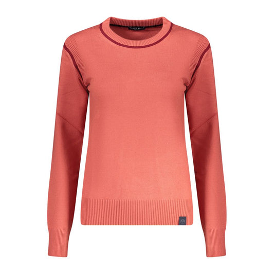 North Sails Red Polyester Sweater - Sustainable Comfort with Nautical Flair