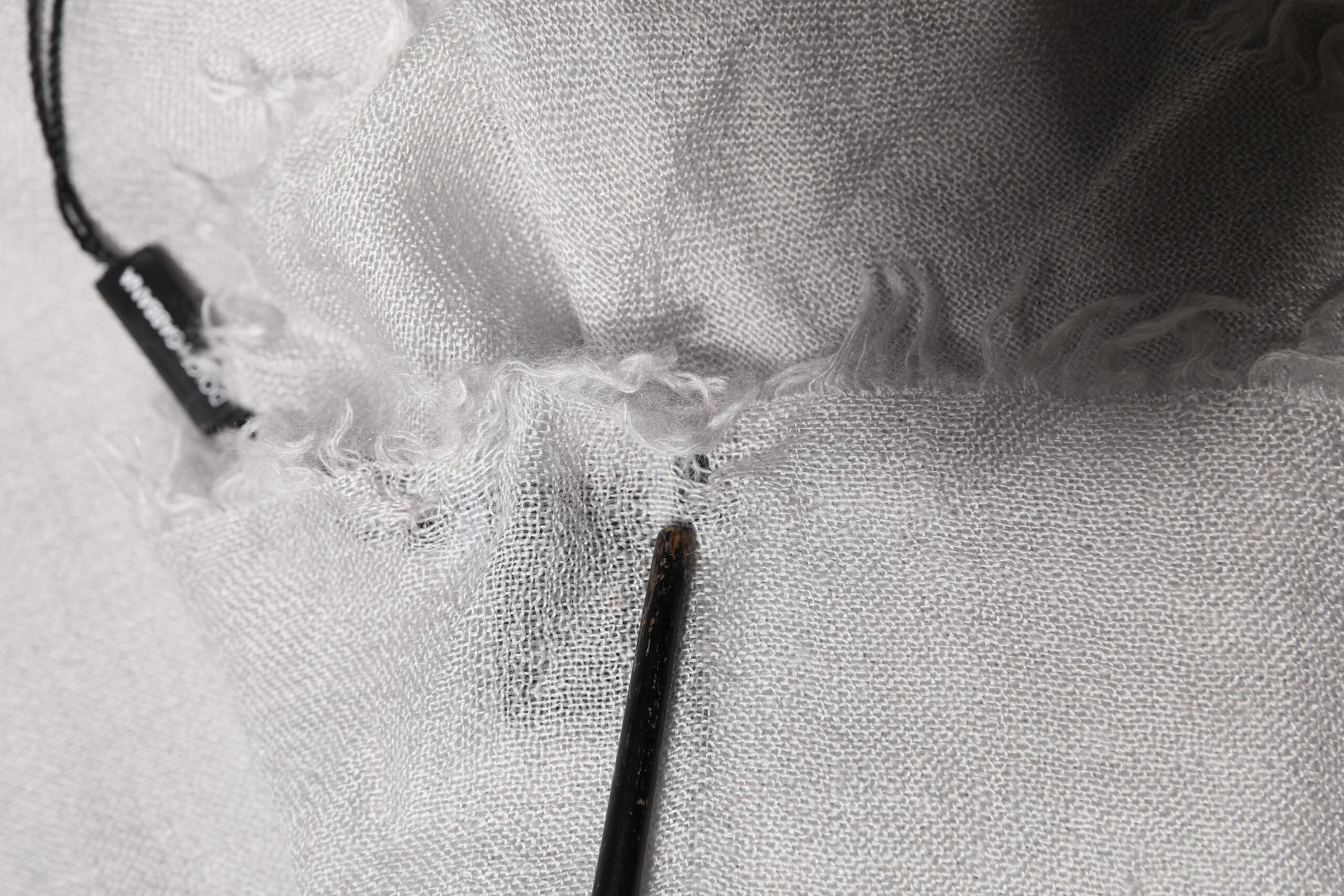 Dolce & Gabbana Gray Cashmere Knit Neck Wrap Shawl Scarf