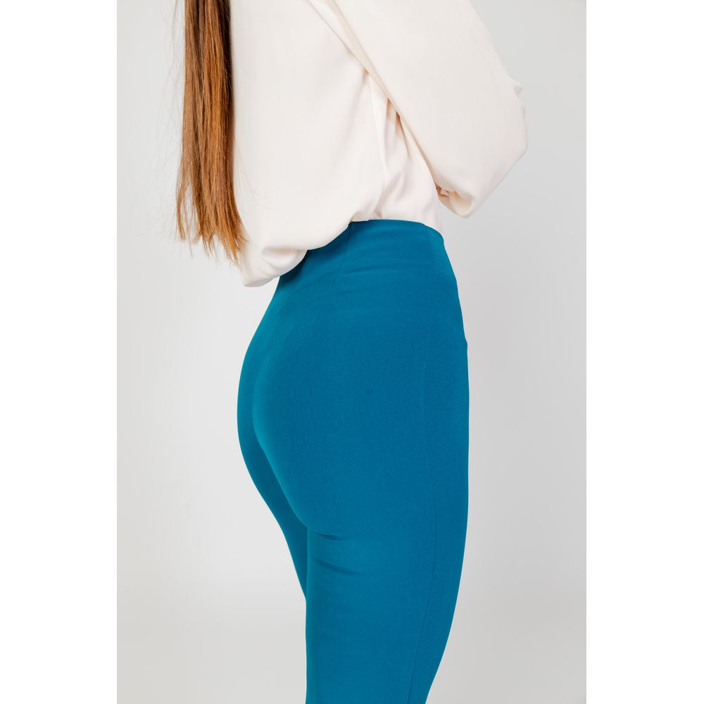 Hanny Deep Black Polyester Pants - Elegance Meets Comfort