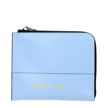 Marni Blue Polyethylene Wallet - Stylish Coin Purse