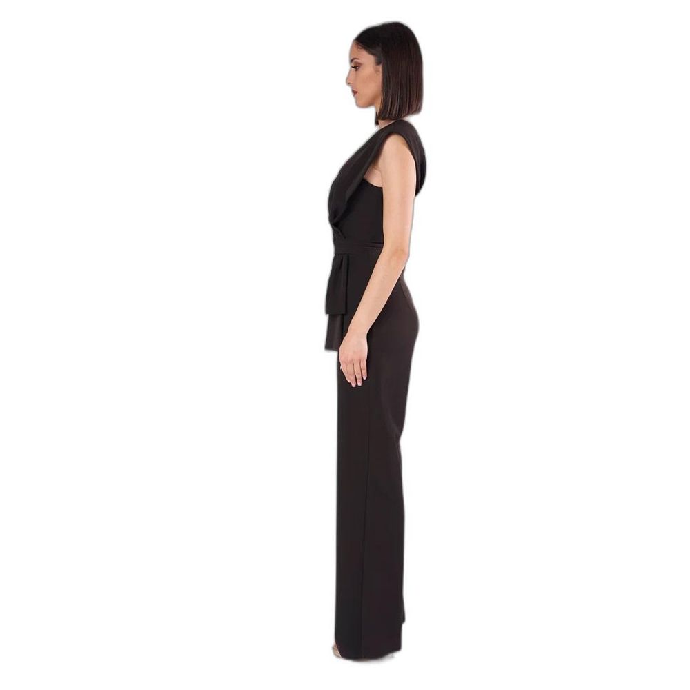 Silence Black One Shoulder Sleeveless Jumpsuit