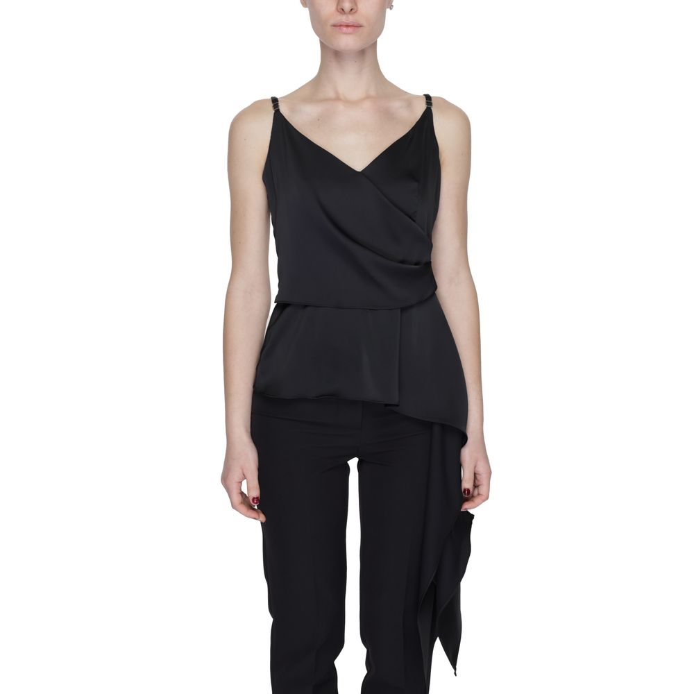 Silence Black Polyester Top - SD8016PE24