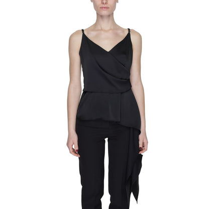 Silence Black Polyester Top - SD8016PE24
