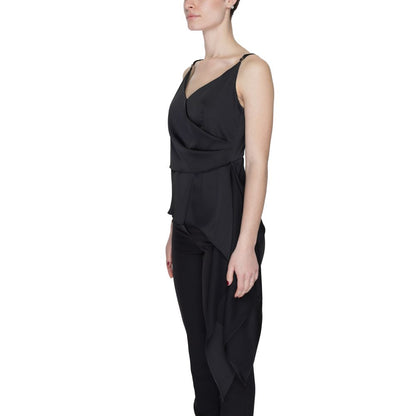 Silence Black Polyester Top - SD8016PE24