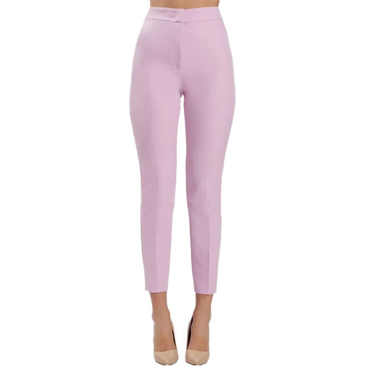 Silence Purple Polyester Pants - Women’s Suit Trousers