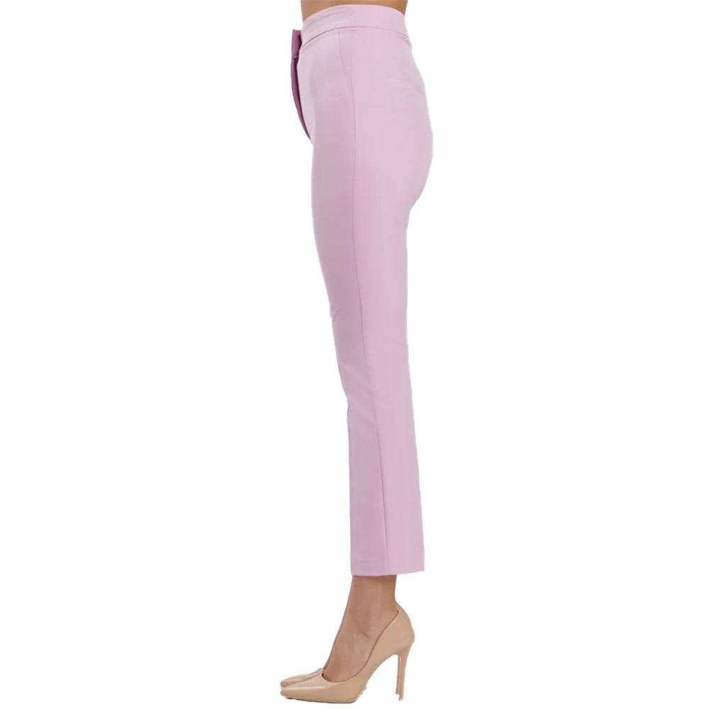 Silence Purple Polyester Pants - Women’s Suit Trousers