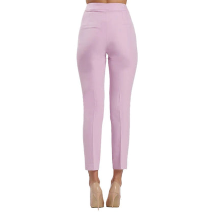 Silence Purple Polyester Pants - Women’s Suit Trousers