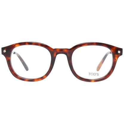 Tod's Unisex Brown Optical Glasses – Round Full-Rim Frames