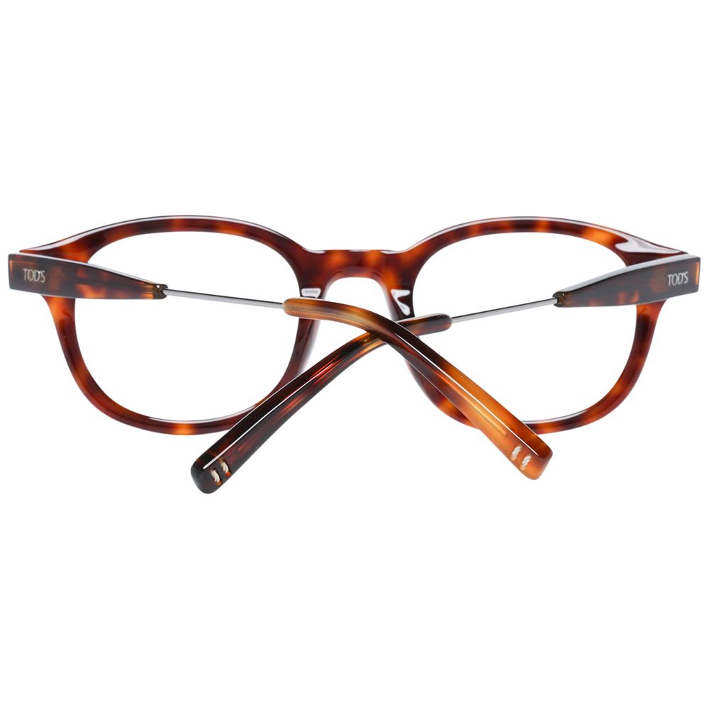 Tod's Unisex Brown Optical Glasses – Round Full-Rim Frames