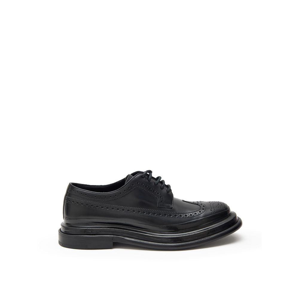 Dolce & Gabbana Black Leather Moccasin
