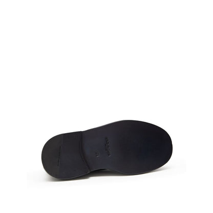 Dolce & Gabbana Black Leather Moccasin