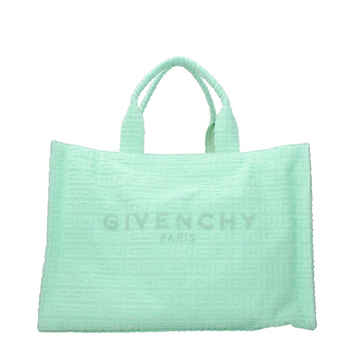 Givenchy Mint Green 4G Towelling Tote Bag
