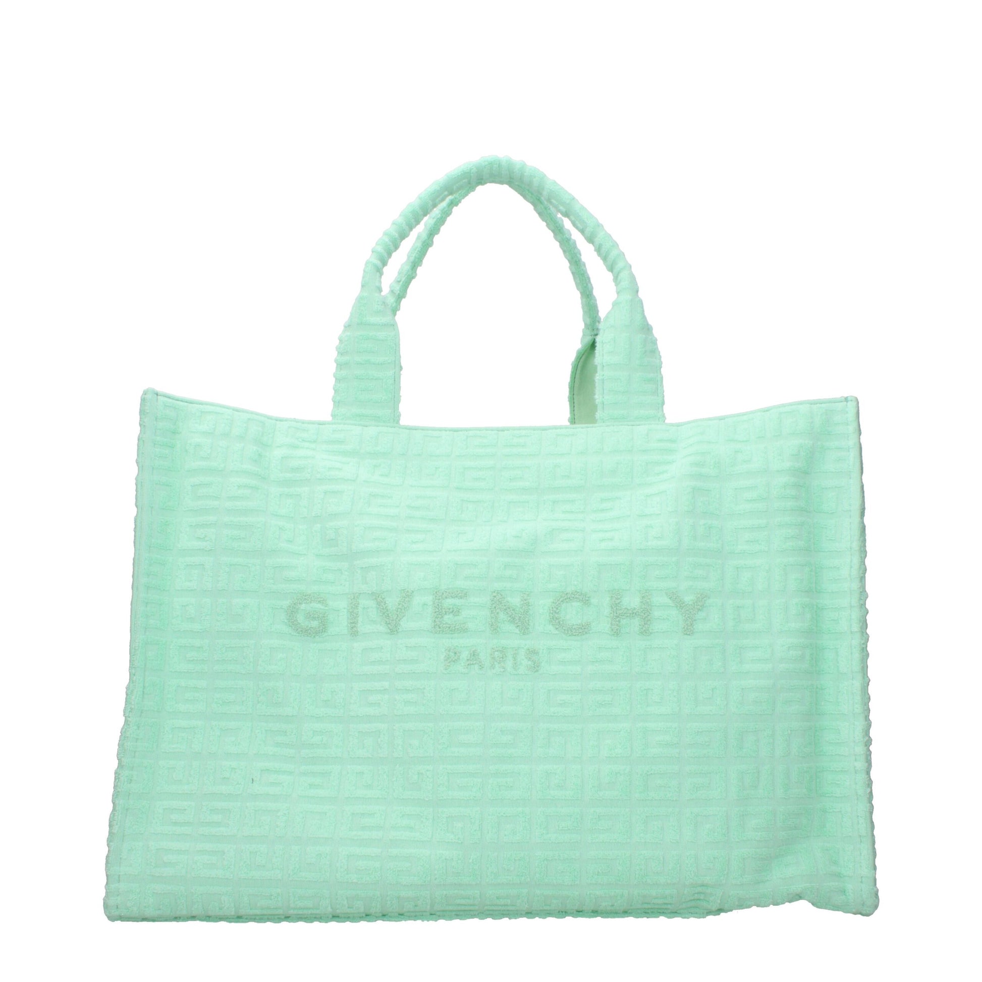 Givenchy Mint Green 4G Towelling Tote Bag