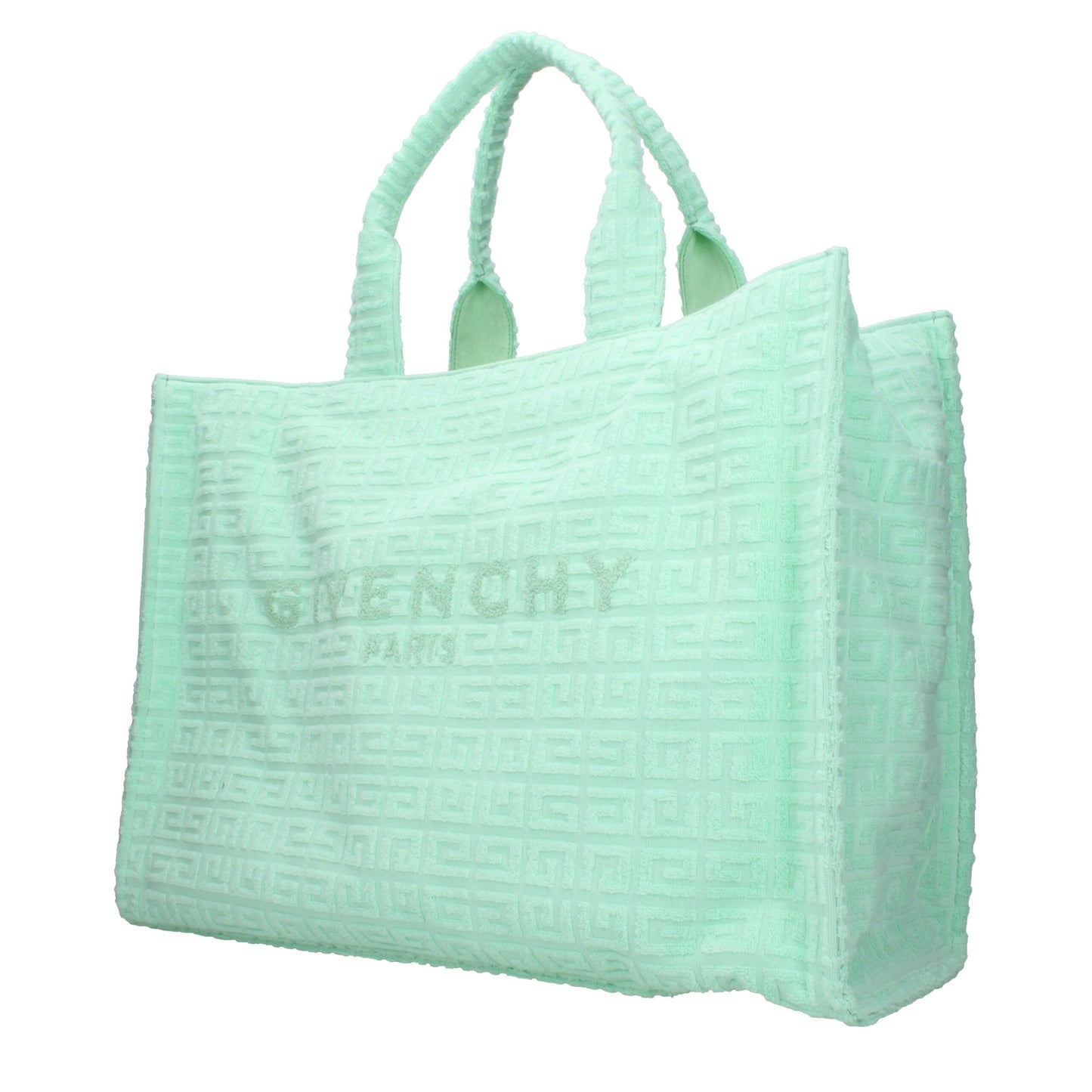 Givenchy Mint Green 4G Towelling Tote Bag
