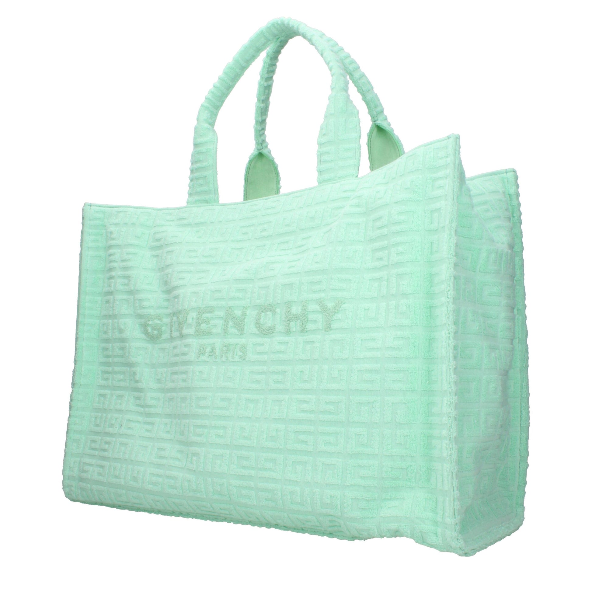 Givenchy Mint Green 4G Towelling Tote Bag