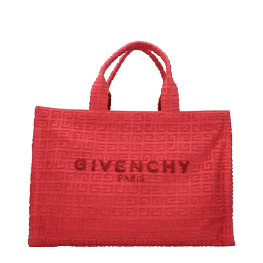 Givenchy Red 4G Towelling Tote Handbag