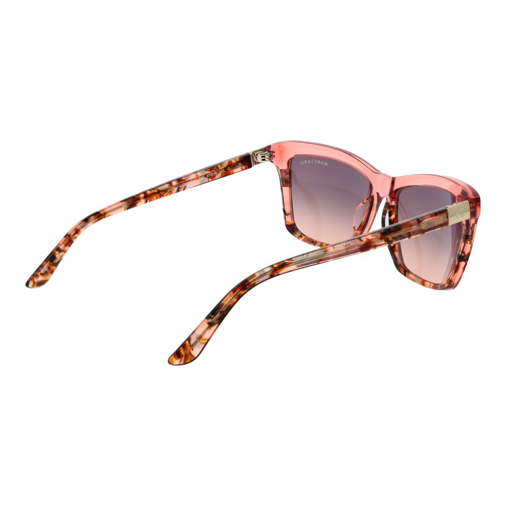 Marciano by Guess Women’s Sunglasses – Rose Full-Rim Frame, Brown Gradient Lenses