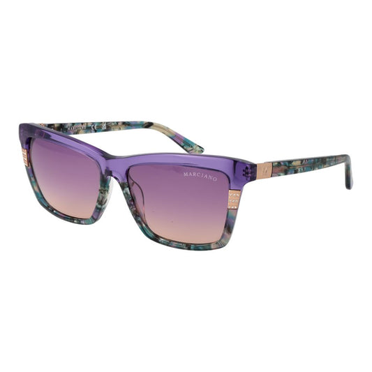 Marciano by Guess Women’s Sunglasses – Purple Rectangle Frame, Gradient Lenses