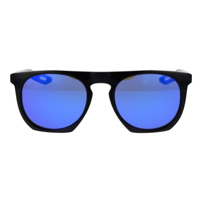 Nike Unisex Sunglasses – Black Full-Rim Frame, Yellow Mirrored Lenses